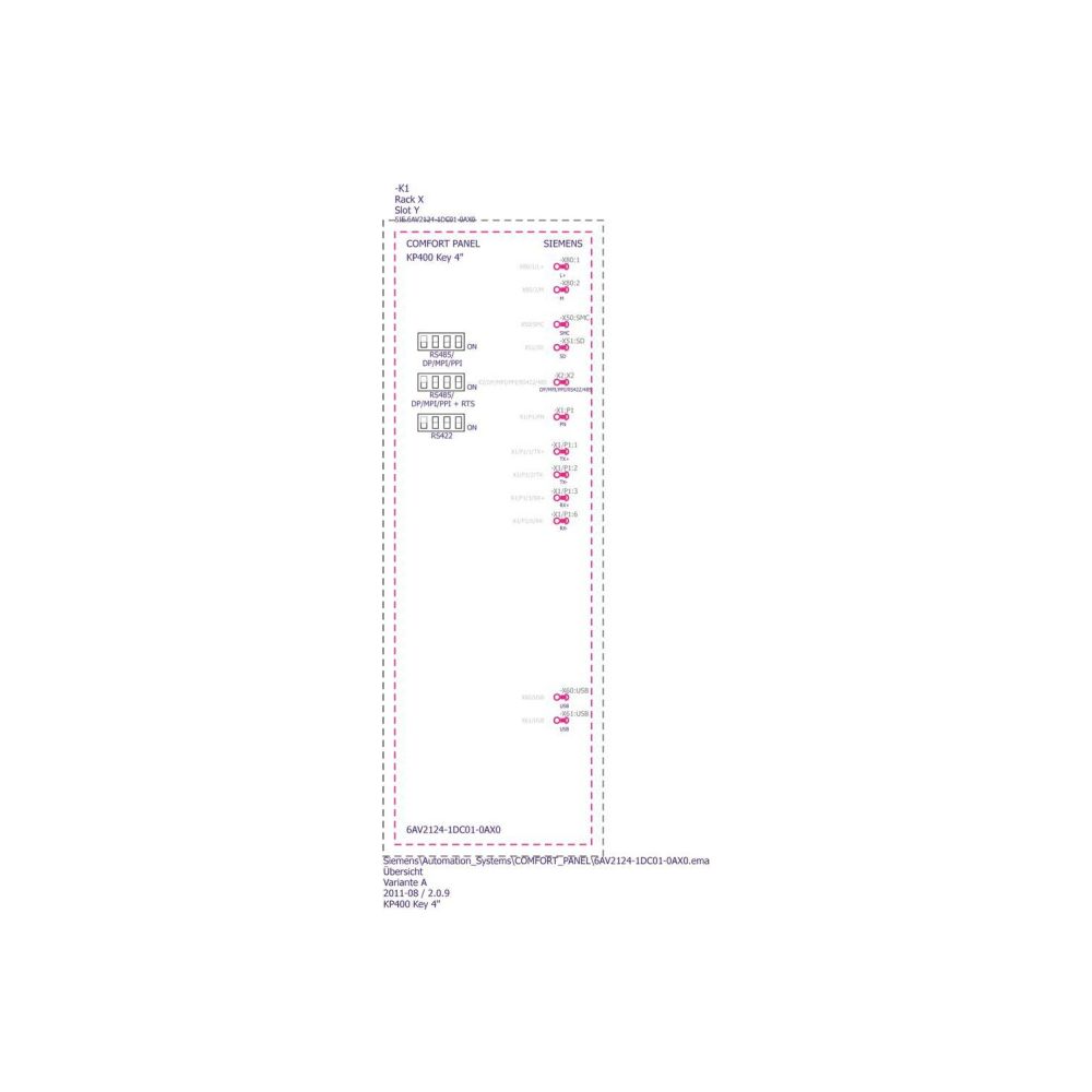 Siemens SIMATIC KP400 Comfort Panel 4,3" TFT 480x272 Pixel 8 Funktionstasten ... SIEMENS-6AV21241DC010AX0 4025515078982 (Abb. 3)