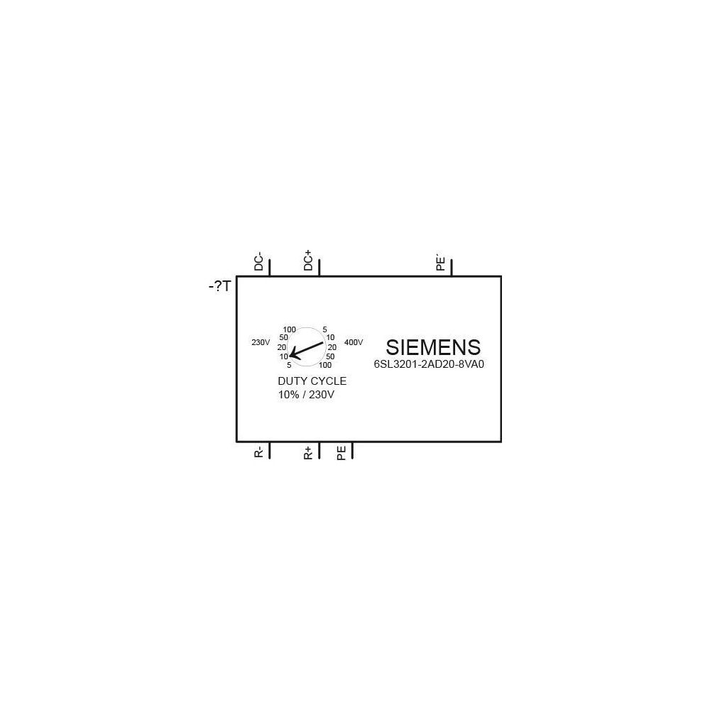 Siemens Bremsmodul SINAMICS V20 für Umrichter Baugröße FSAA bis FSC 6SL3201-2... SIEMENS-6SL32012AD208VA0 6940408102842 (Abb. 2)