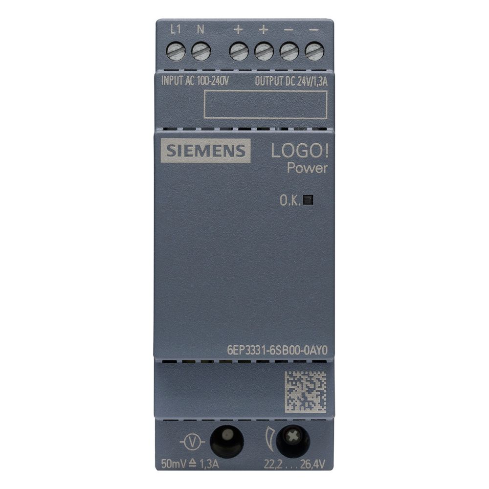 Siemens LOGO!Power Stromversorgung 24V 1,3A 31,2W IP20 90x36x53mm 6EP3331-6SB... SIEMENS-6EP33316SB000AY0 4025515154846 (Abb. 8)