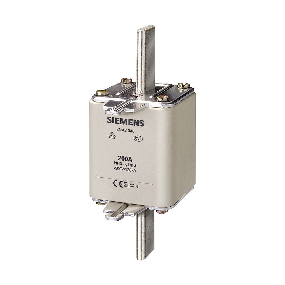 Siemens NH-Sicherungseinsatz NH3 500A 500V AC/440V DC gG mit Stirnkennmelder 3NA3365... SIEMENS-3NA3365 4001869056593 (Abb. 4)