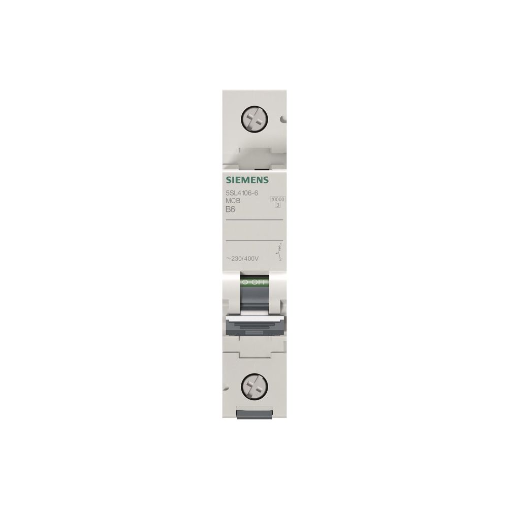 Siemens Leitungsschutzschalter 5SL4 1-polig B 6A 10kA 1TE 5SL41066... SIEMENS-5SL41066 4001869439204 (Abb. 2)