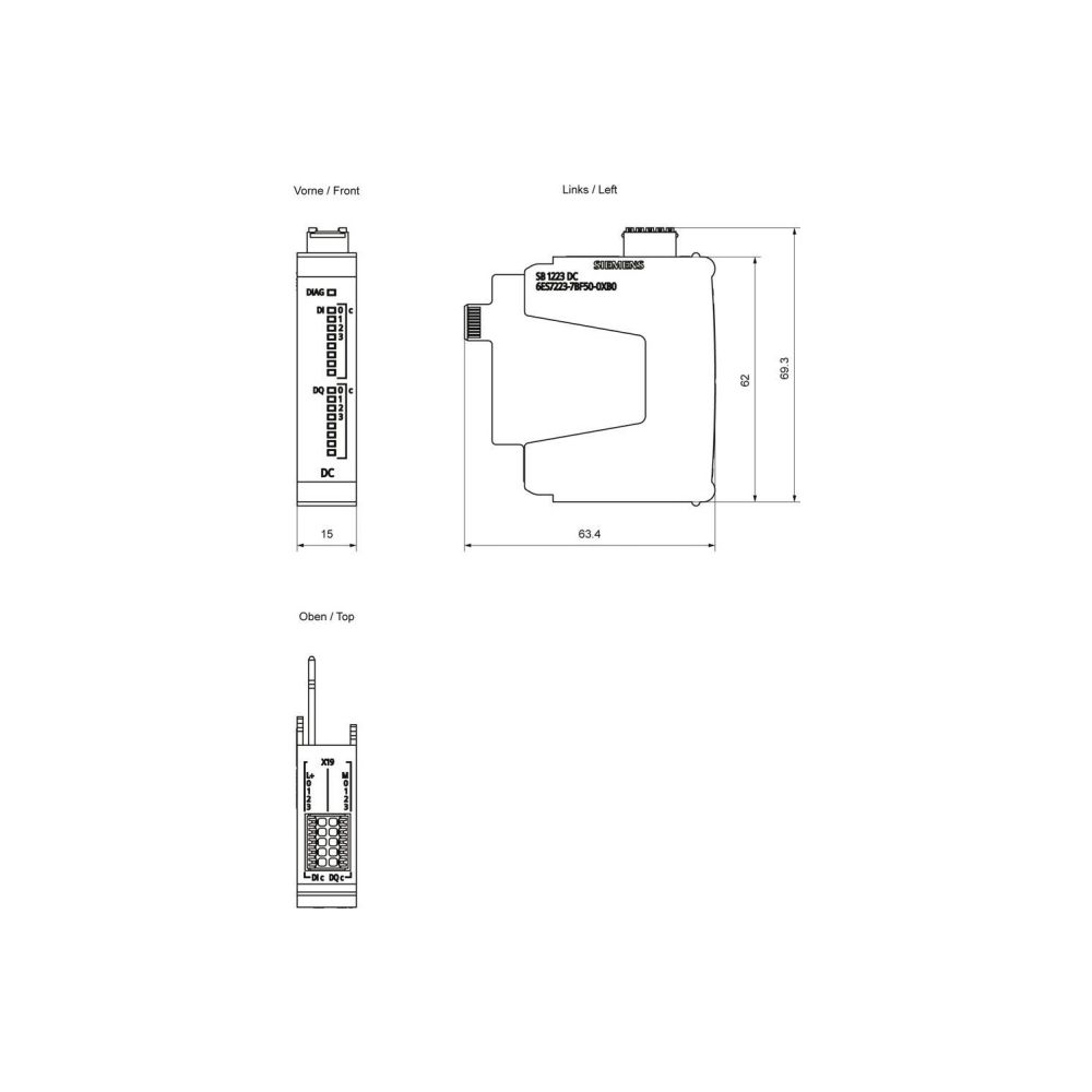 Siemens SIMATIC 6ES7223-7BF50-0XB0 S7-1200 G2 SB 1223 DI 4x 24VDC/DO 4x... SIEMENS-6ES72237BF500XB0 4047623417200 (Abb. 3)