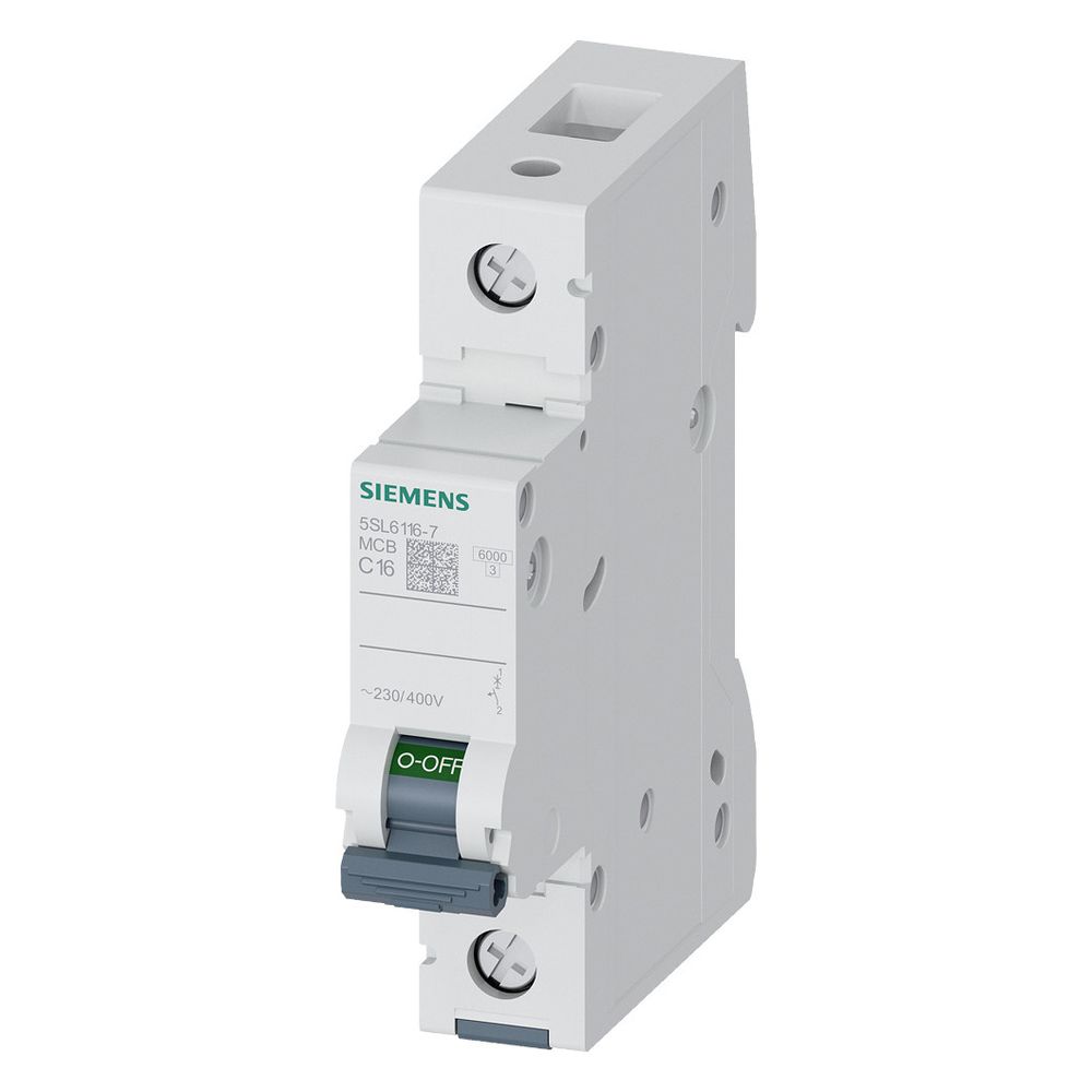 Siemens Leitungsschutzschalter 5SL6116-7 1-polig C 16A 6kA 230/400V... SIEMENS-5SL61167 4001869388205 (Abb. 10)