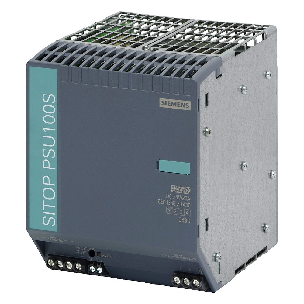 Siemens SITOP PSU100S Stromversorgung 24V 20A 480W 1-phasig IP20 145x115x150mm 6E... SIEMENS-6EP13362BA10 4025515152897 (Abb. 5)
