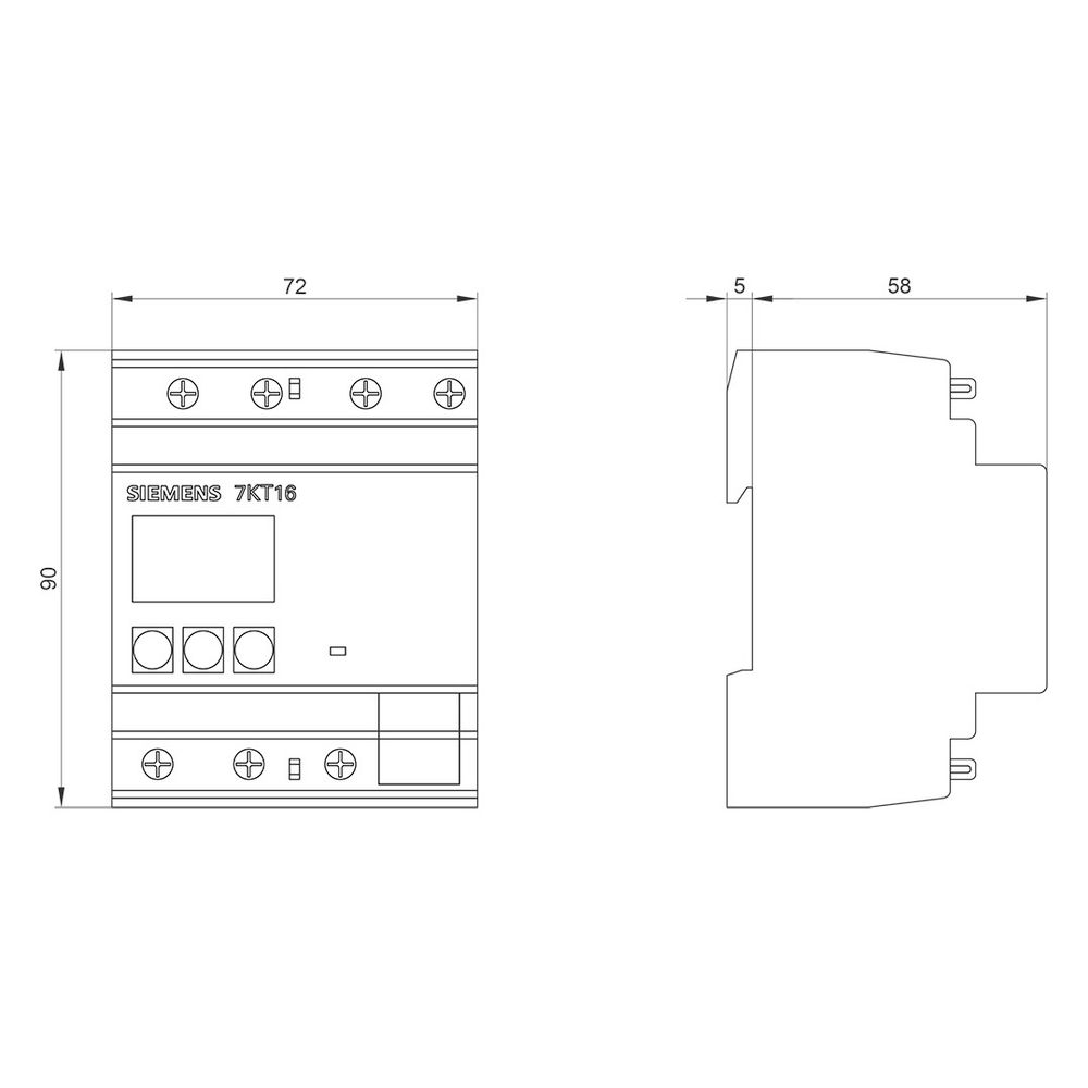 Siemens SENTRON 7KT PAC1600 Messgerät 80A Modbus S0 4TE IP40 7KT1665... SIEMENS-7KT1665 4001869563602 (Abb. 2)