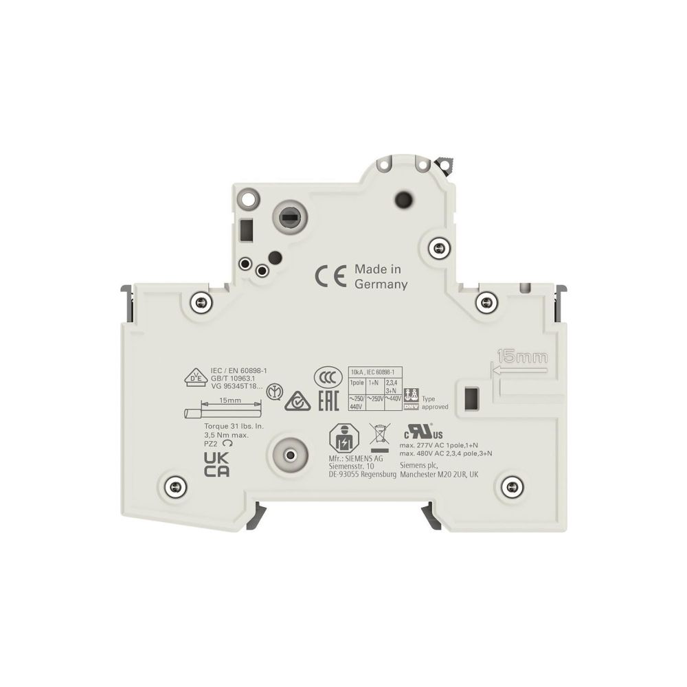 Siemens Leitungsschutzschalter 5SY4 1-polig B 16A 10 kA 230/400 V 5SY4116-6... SIEMENS-5SY41166 4001869181219 (Abb. 6)
