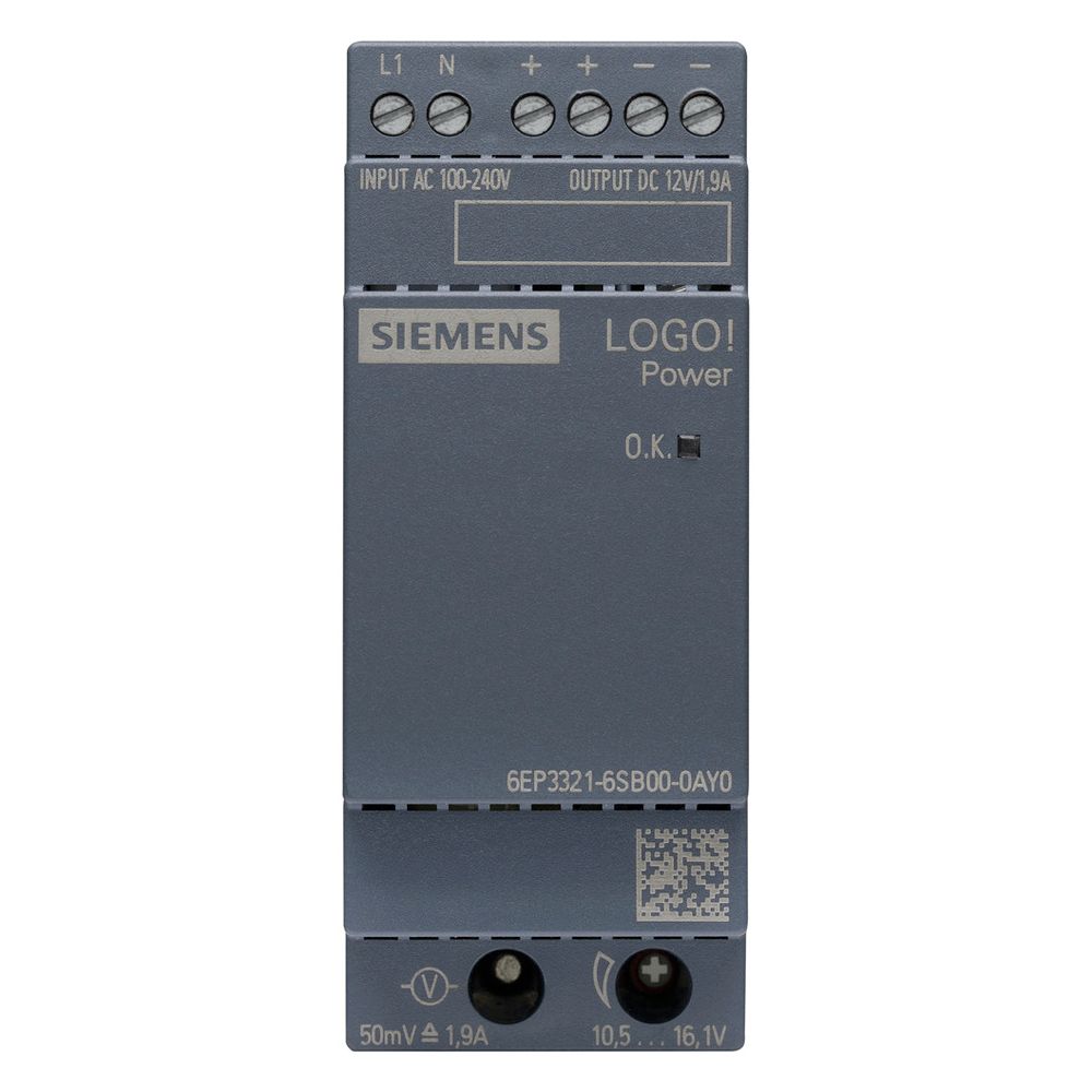 Siemens 6EP33216SB000AY0 LOGO!POWER 12V 1,9A Geregelte Stromversorgung... SIEMENS-6EP33216SB000AY0 4025515154808 (Abb. 8)
