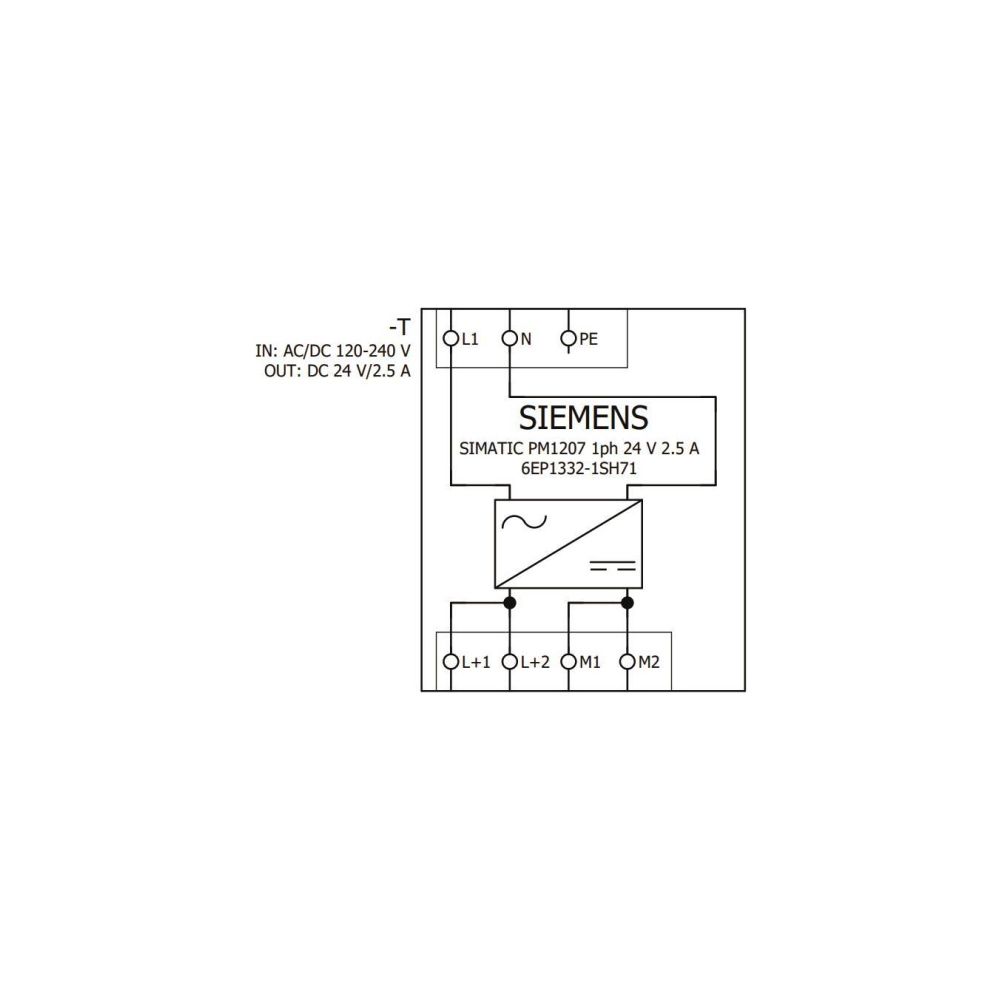 Siemens SIMATIC PM1207 Stromversorgung 60W 24V 2,5A IP20 70x100x75mm 6EP13321SH71... SIEMENS-6EP13321SH71 4025515152446 (Abb. 4)