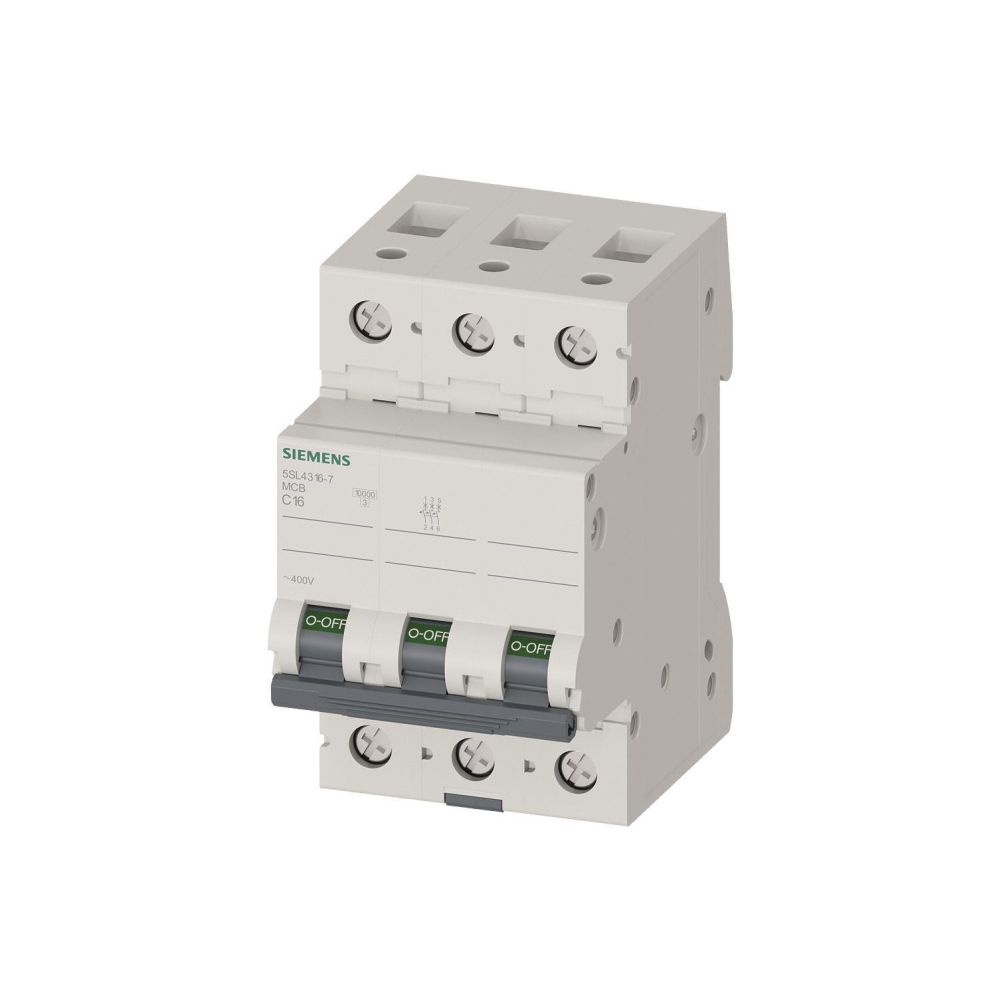 Siemens Leitungsschutzschalter 5SL4316-7 3-polig C16A 10kA 3TE 400V... SIEMENS-5SL43167 4001869440538 (Abb. 2)