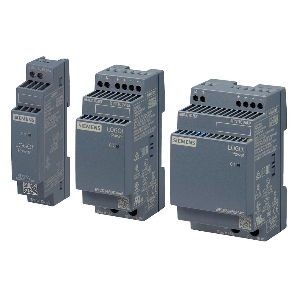 Siemens LOGO!Power Stromversorgung 12V 4,5A 54W IP20 Tragschienenmontage 6EP... SIEMENS-6EP33226SB000AY0 4025515154815 (Abb. 10)
