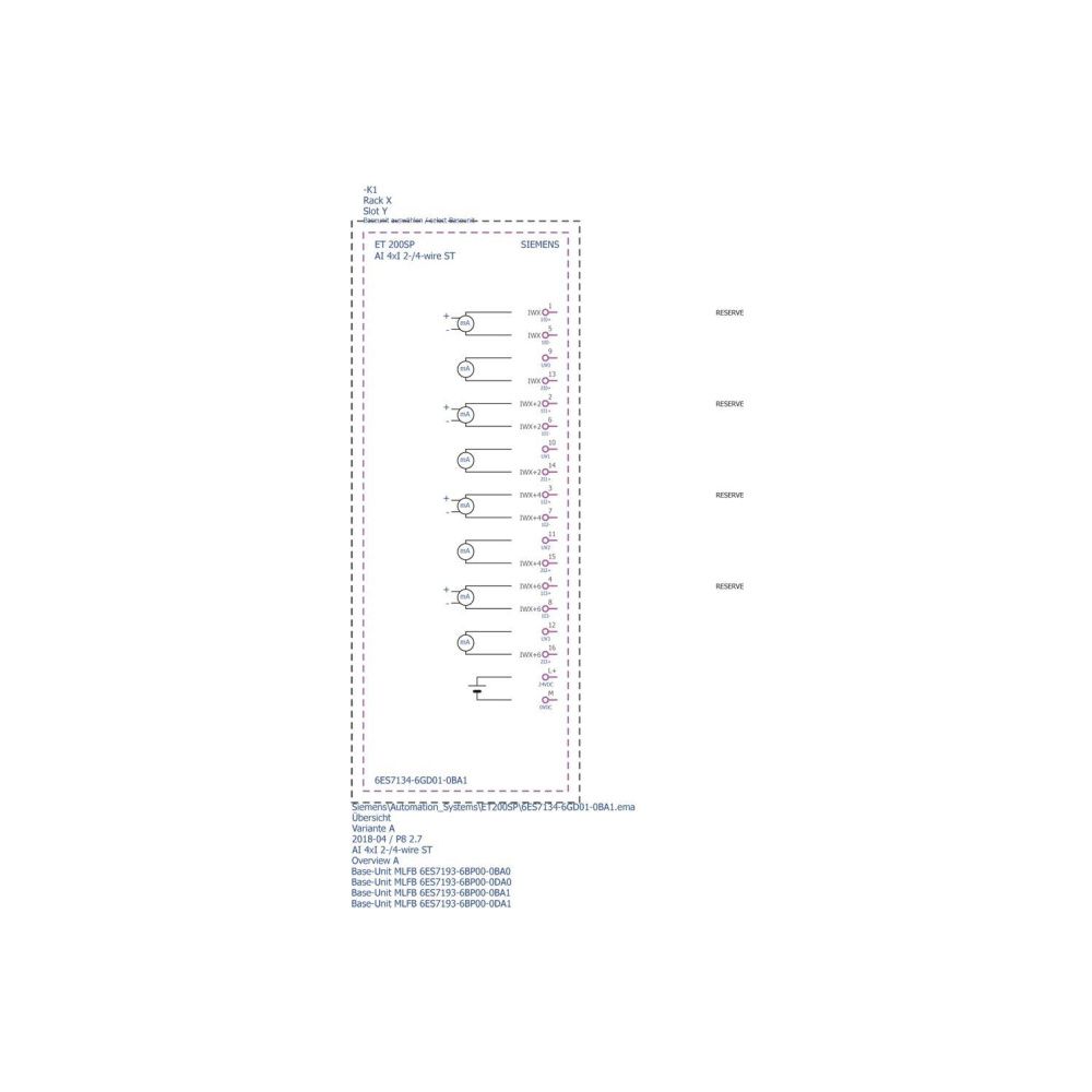 Siemens SIMATIC ET 200SP Analoges Eingangsmodul AI 4XI 2-/4-Wire Standard 16 ... SIEMENS-6ES71346GD010BA1 4047623409212 (Abb. 5)