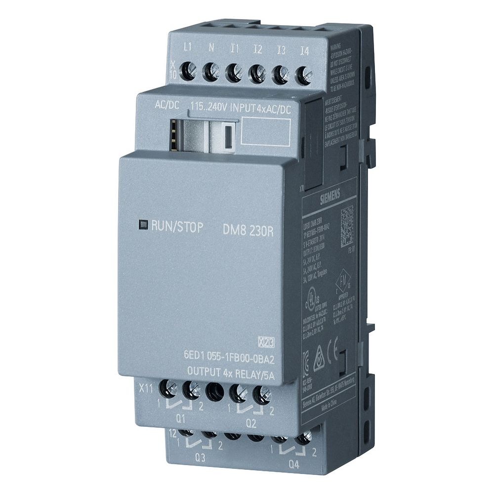Siemens LOGO! DM8 230R Erweiterungsmodul 4 DE/4 DA Relais 230V 2TE 90x35,5x58... SIEMENS-6ED10551FB000BA2 4034106029494 (Abb. 5)