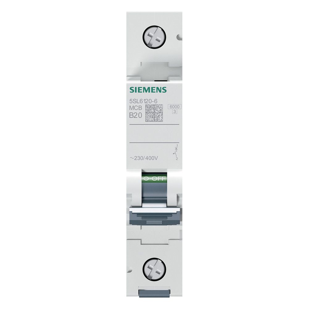 Siemens Leitungsschutzschalter 5SL6120-6 1-polig B 20A 6kA 1TE... SIEMENS-5SL61206 4001869388311 (Abb. 12)