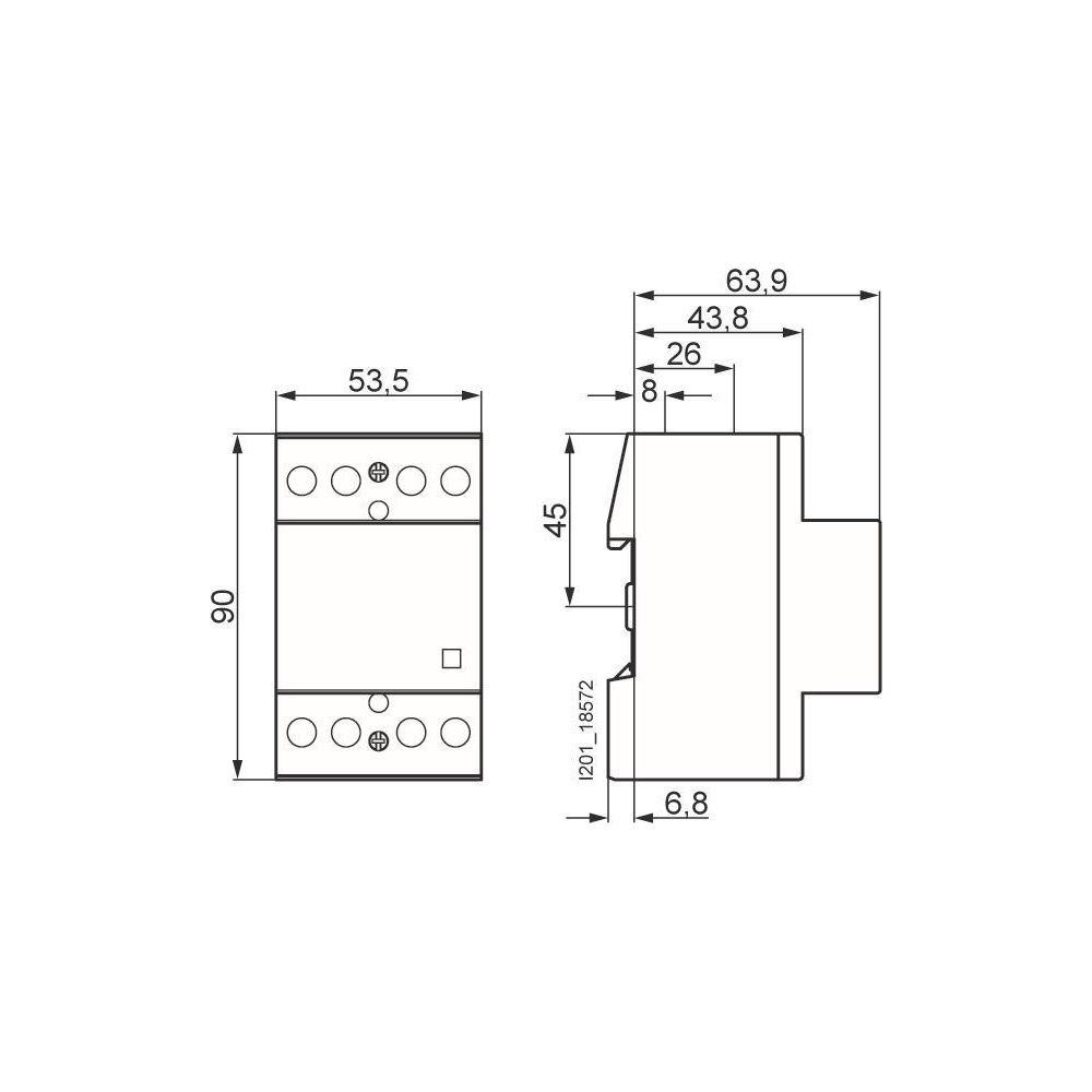 Siemens INSTA Schütz 5TT50400 4S 40A 400V 230V AC/DC 3 TE... SIEMENS-5TT50400 4001869435183 (Abb. 5)