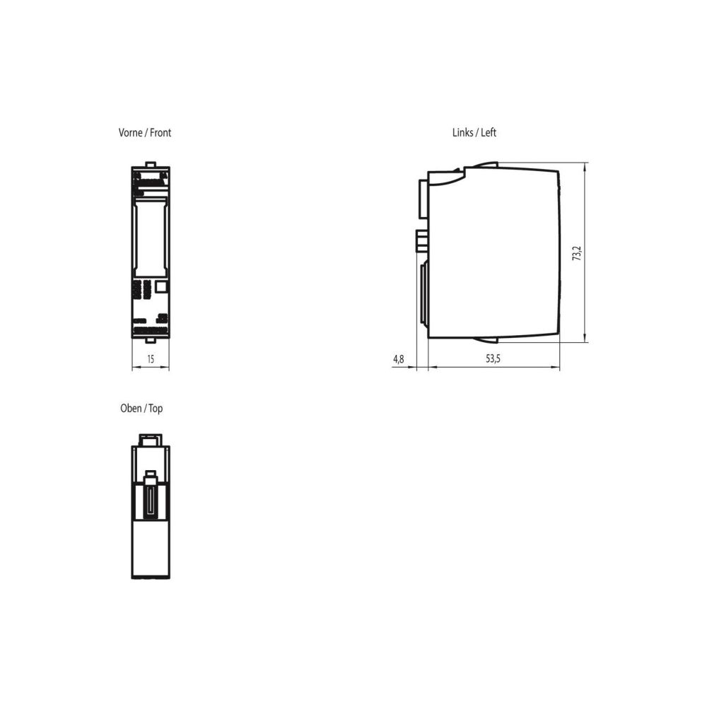 Siemens SIMATIC ET 200SP Digitalausgabemodul DQ 8x24VDC/0,5A ST 15x73x58mm IP... SIEMENS-6ES71326BF012AA0 4047623408628 (Abb. 2)