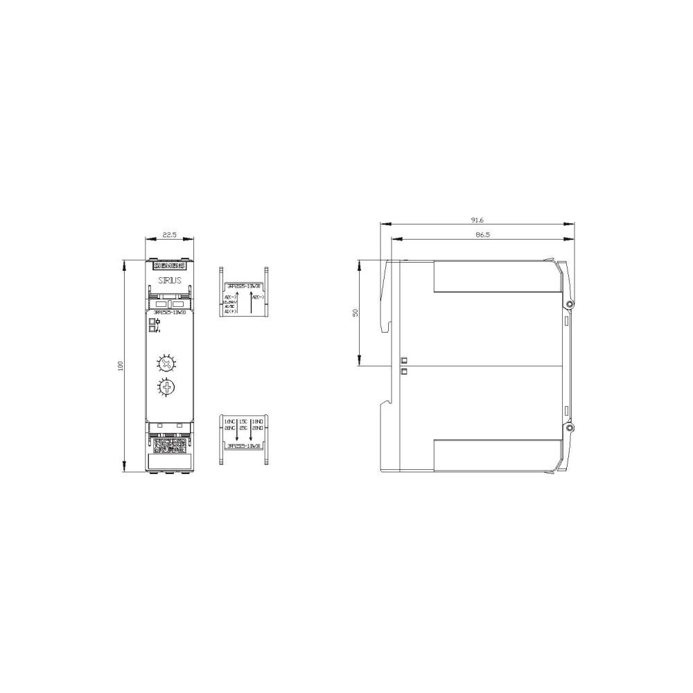 Siemens Zeitrelais 3RP25251BW30 ansprechverzögert 2 Wechsler 12-240V AC/DC Schrau... SIEMENS-3RP25251BW30 4011209943667 (Abb. 2)