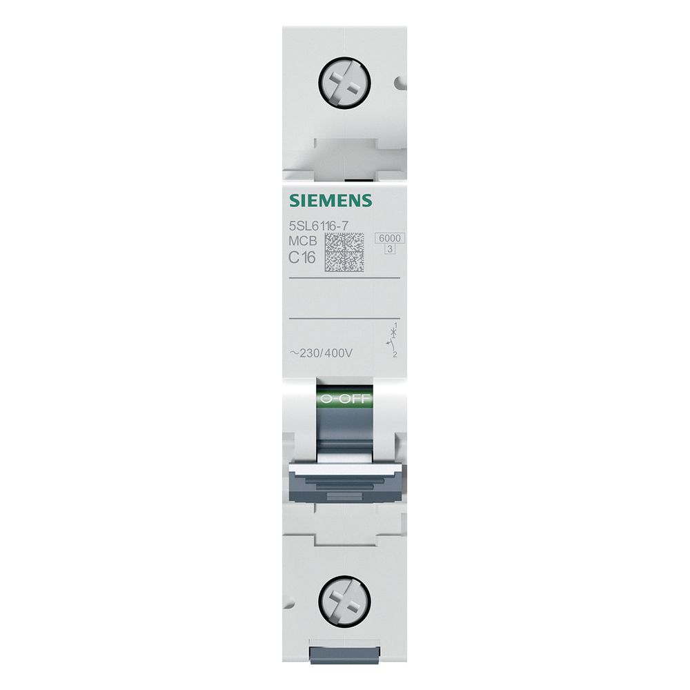 Siemens Leitungsschutzschalter 5SL6116-7 1-polig C 16A 6kA 230/400V... SIEMENS-5SL61167 4001869388205 (Abb. 12)
