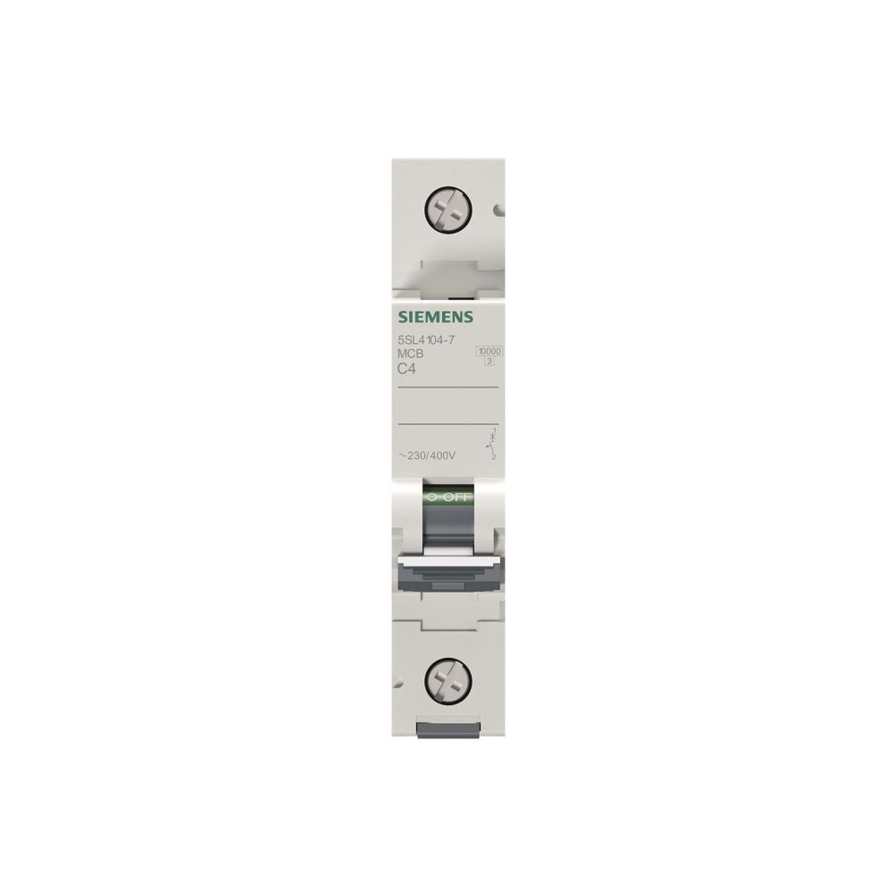 Siemens Leitungsschutzschalter 5SL4 1-polig C 4A 10kA 1TE 5SL41047... SIEMENS-5SL41047 4001869440125 (Abb. 2)