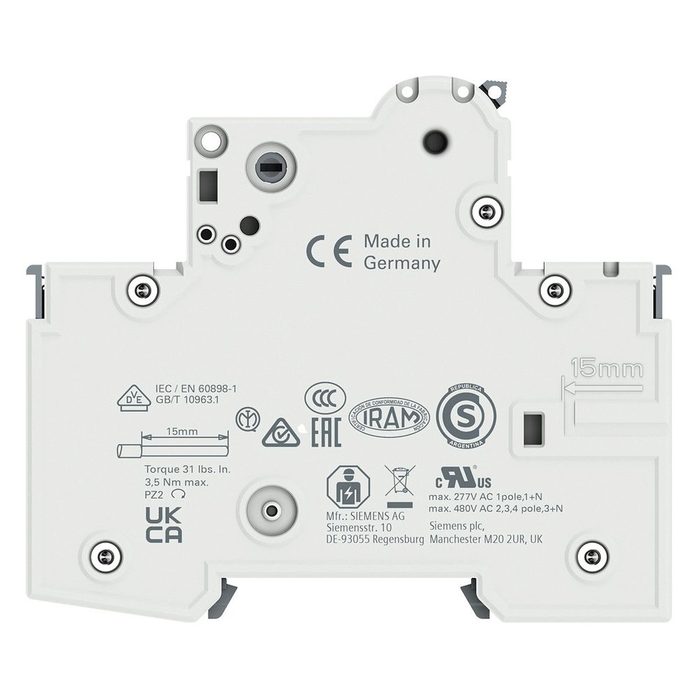 Siemens Sicherungsautomat 5SY6116-7 1-polig C 16A 6kA 230/400V IP20... SIEMENS-5SY61167 4001869246079 (Abb. 14)
