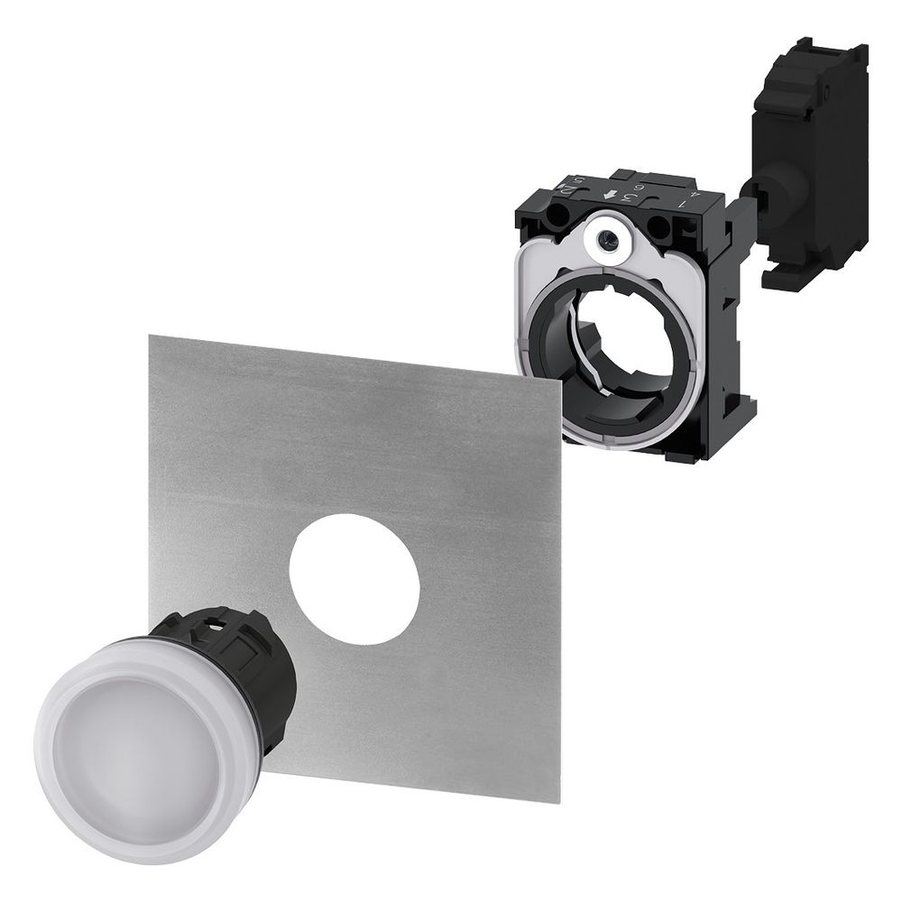 Siemens Leuchtmelder 3SU1001-6AA60-0AA0 rund weiß glatte Linse 22,3mm IP67/IP... SIEMENS-3SU10016AA600AA0 4011209946347 (Abb. 7)