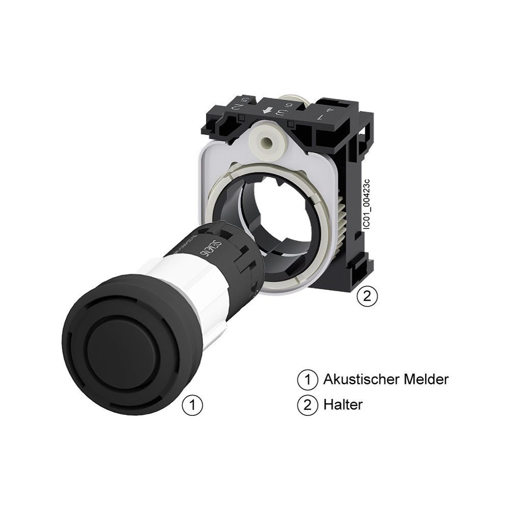 Siemens SIRIUS ACT Akustischer Melder 24V AC/DC 90dB IP40 22mm Kunststoff Sch... SIEMENS-3SU12006KB101AA0 4047621044927 (Abb. 6)