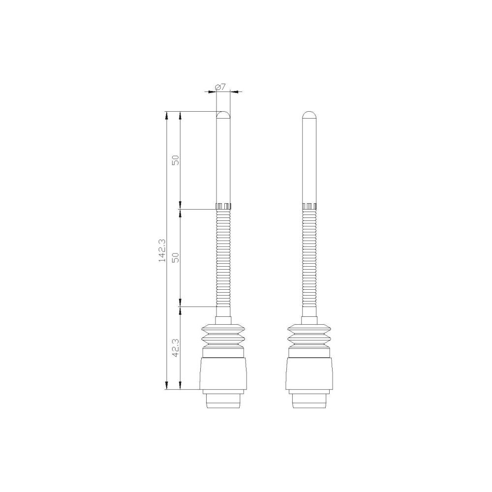 Siemens Antriebskopf 3SE50000AR01 Federstab 142,5mm mit Kunststoffstößel für 3SE5... SIEMENS-3SE50000AR01 4011209696044 (Abb. 2)