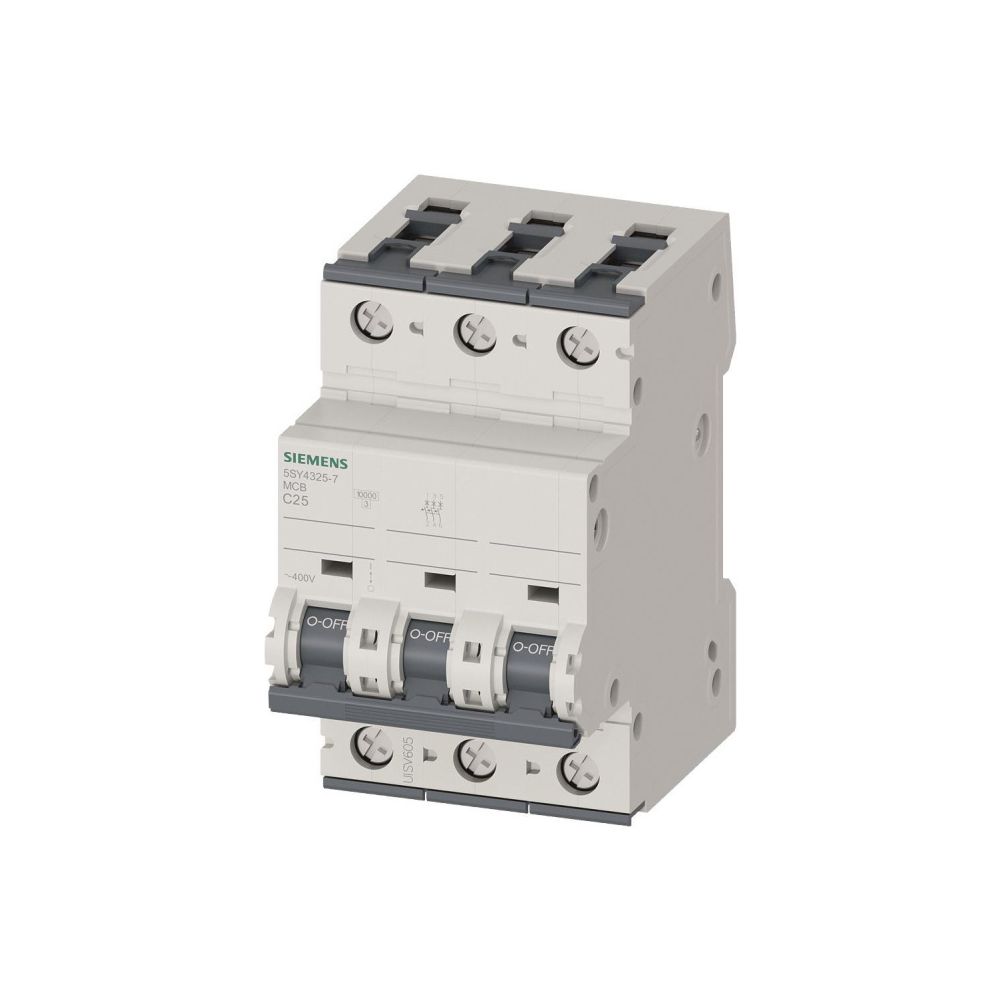 Siemens Leitungsschutzschalter 5SY4 3-polig C 25A 10kA 5SY4325-7... SIEMENS-5SY43257 4001869181974 (Abb. 2)