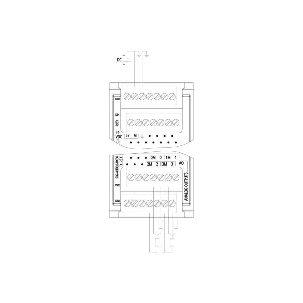 Siemens SIMATIC S7-1200 Analogausgabemodul SM 1232 4AO 14 Bit 45x100x75mm 6ES... SIEMENS-6ES72324HD320XB0 6940408102064 (Abb. 3)
