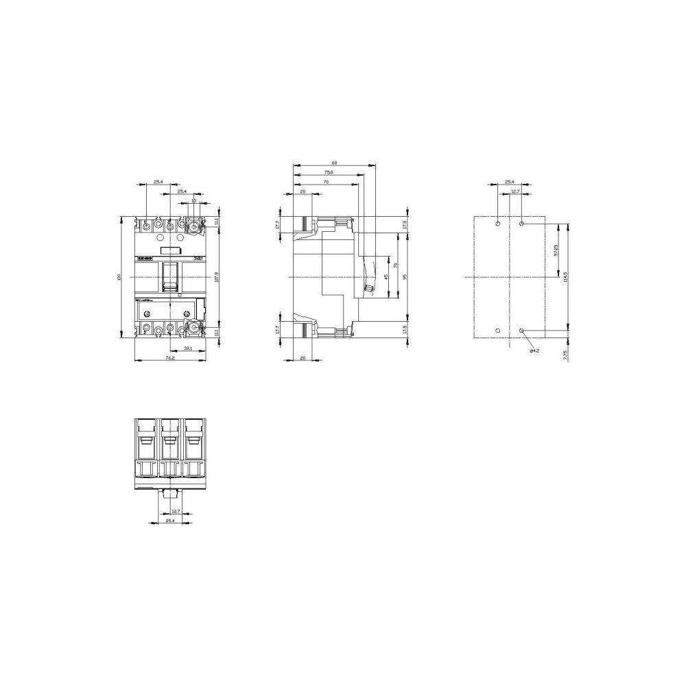 Siemens Leistungsschalter 3VA1110-4EF32-0AA0, 100A, 690V, 36kA, 3-polig, IP40... SIEMENS-3VA11104EF320AA0 4042948808832 (Abb. 4)