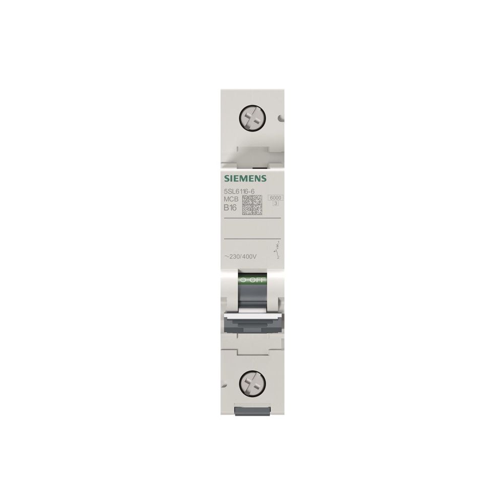 Siemens Leitungsschutzschalter 5SL6116-6 1-polig B16A 6kA 230/400V 1TE... SIEMENS-5SL61166 4001869388304 (Abb. 3)