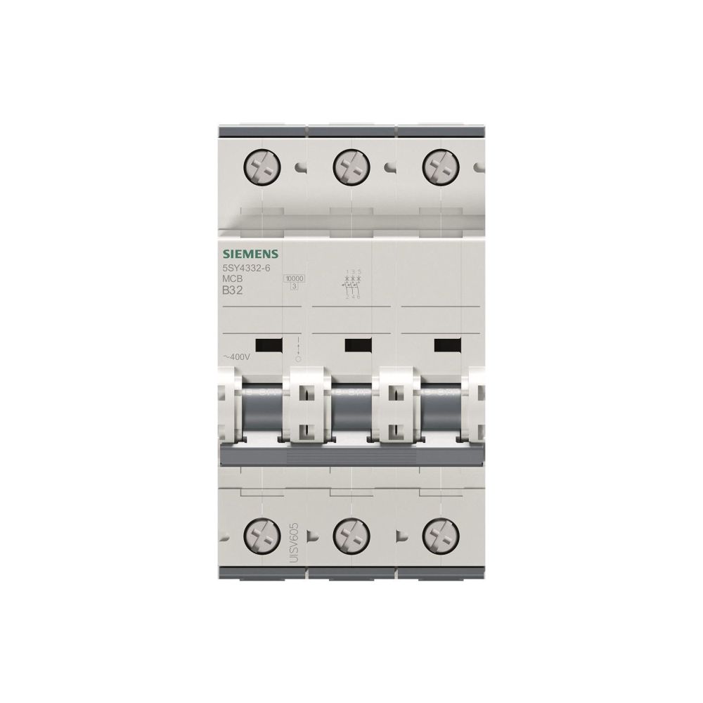 Siemens Leitungsschutzschalter 3-polig B 32A 10kA 400V 5SY4332-6... SIEMENS-5SY43326 4001869181806 (Abb. 3)