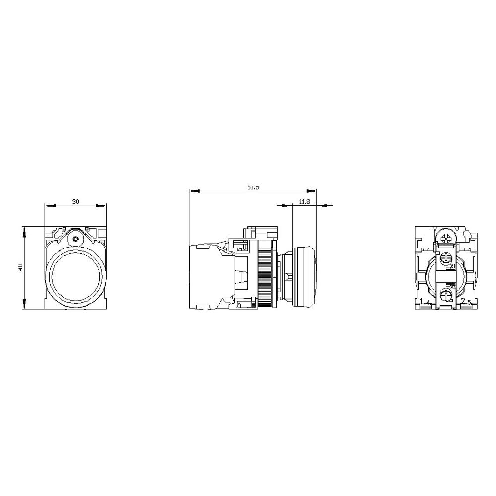Siemens Leuchtmelder 3SU1102-6AA20-1AA0, 24V, 22,3mm, Rot... SIEMENS-3SU11026AA201AA0 4011209957909 (Abb. 3)