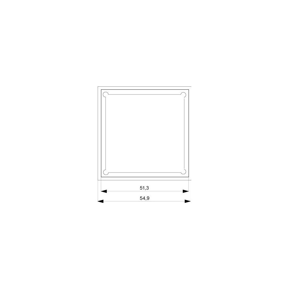 Siemens DELTA line Zwischenrahmen 55x55mm für Geräte mit Zentralplatte 5TG2557... SIEMENS-5TG2557 4001869045009 (Abb. 5)
