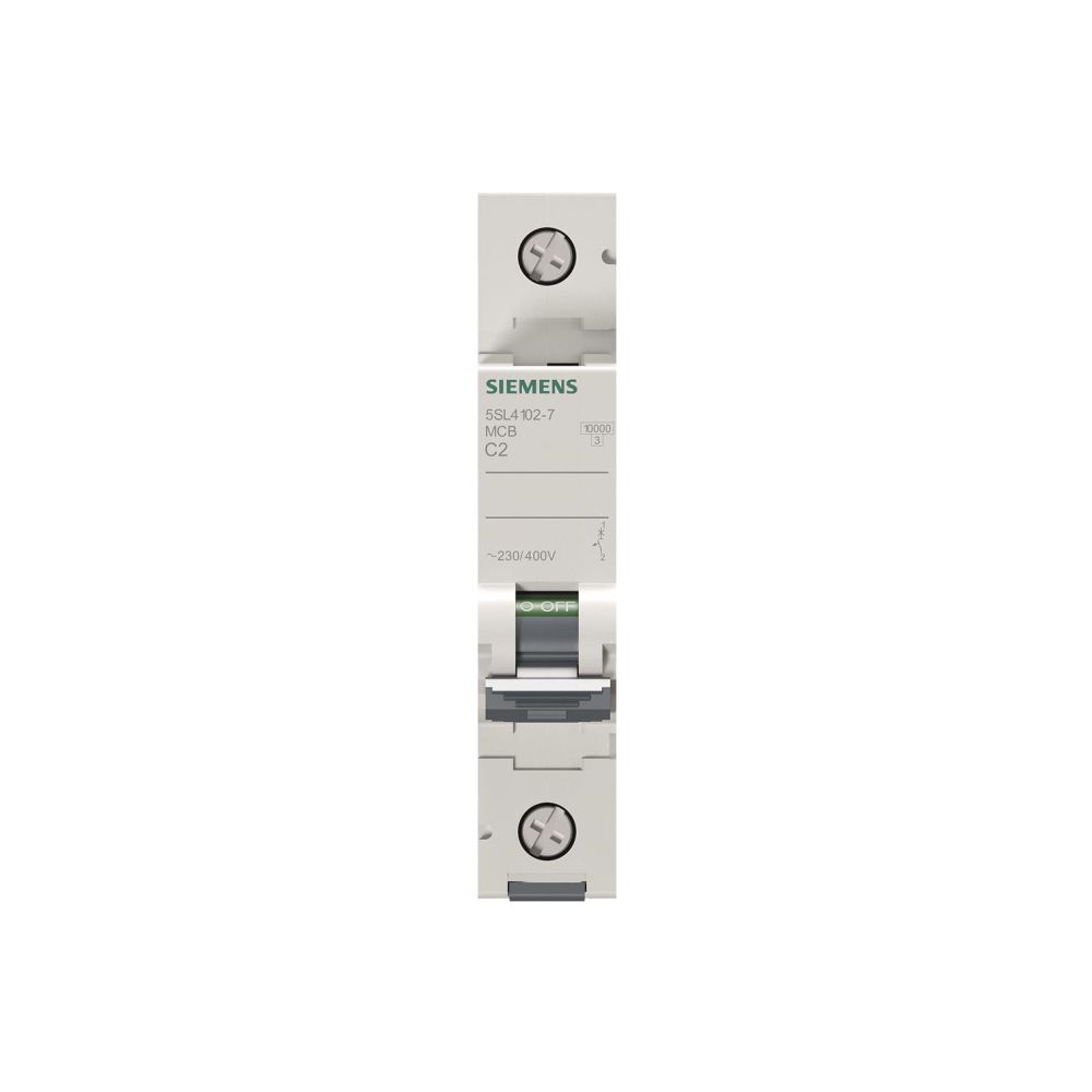 Siemens Leitungsschutzschalter 5SL4 C 2A 1-polig 10kA 1TE 5SL41027... SIEMENS-5SL41027 4001869440101 (Abb. 2)