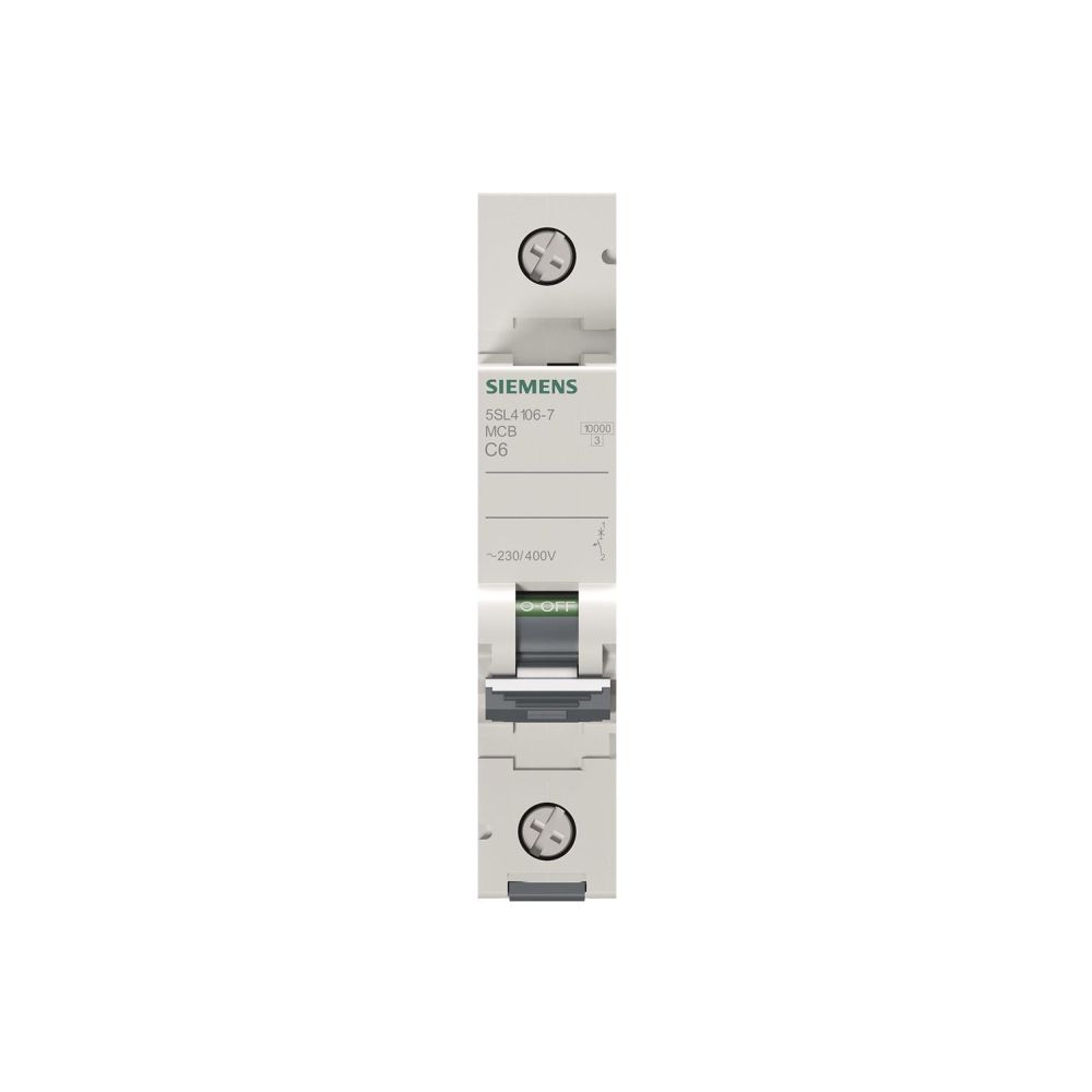 Siemens Leitungsschutzschalter 5SL4 1-polig C 6A 10kA 1TE 5SL4106-7... SIEMENS-5SL41067 4001869440132 (Abb. 2)