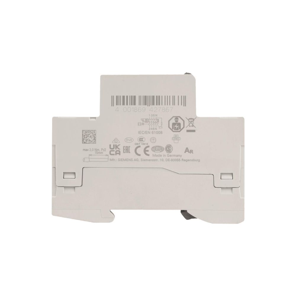 Siemens FI-Schutzschalter 5SV3 63A 300mA Typ A 4-polig 4TE 400V mit Verriegelungsvorr... SIEMENS-5SV36466 4001869427867 (Abb. 3)