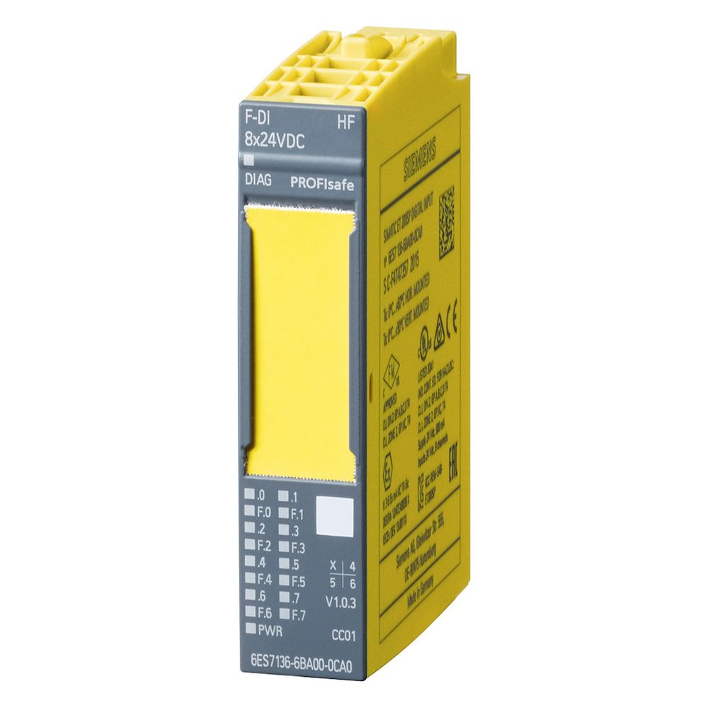 Siemens SIMATIC DP Elektronikmodul F-DI 8x 24VDC HF für ET 200SP 15mm IP20 6E... SIEMENS-6ES71366BA010CA0 4047623411475 (Abb. 7)