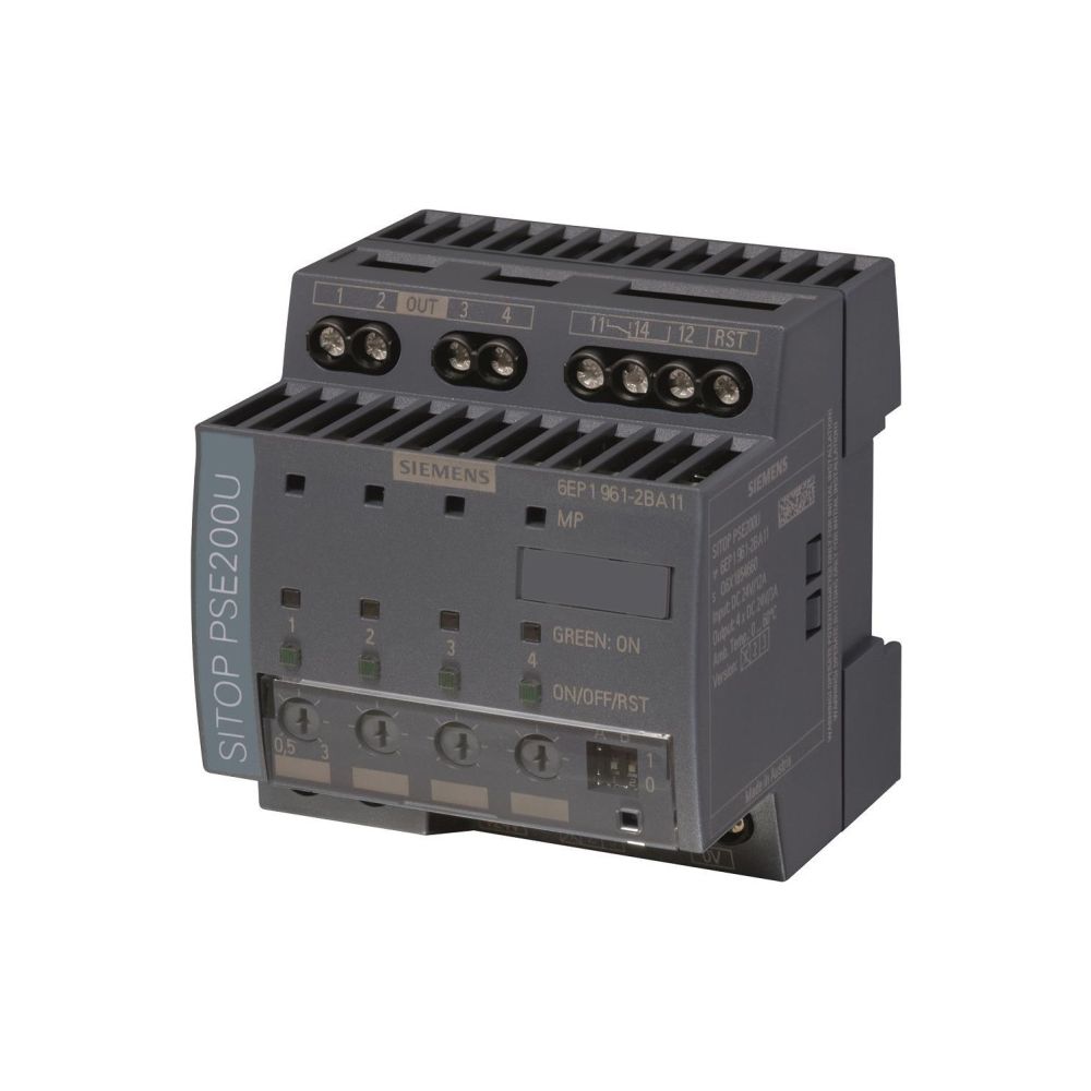 Siemens SITOP PSE200U Selektivitätsmodul 4-kanalig 24VDC 0,5A Schraubanschluss 80... SIEMENS-6EP19612BA11 4025515152651 (Abb. 2)
