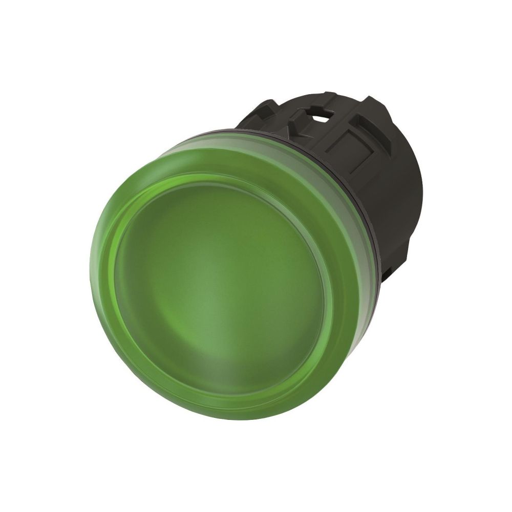 Siemens Leuchtmelder rund 22,3mm grün glatte Linse IP67/IP69K 3SU10016AA400AA... SIEMENS-3SU10016AA400AA0 4011209946286 (Abb. 2)