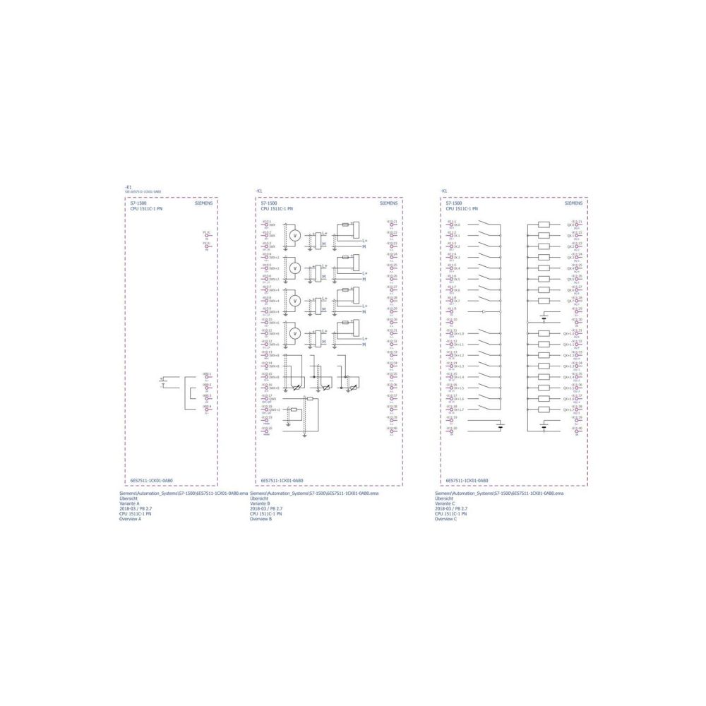 Siemens SIMATIC S7-1500 CPU 1511C-1 PN Kompakt-CPU 16DI/16DO/5AI/2AO 85x147x1... SIEMENS-6ES75111CK010AB0 4047623409168 (Abb. 4)
