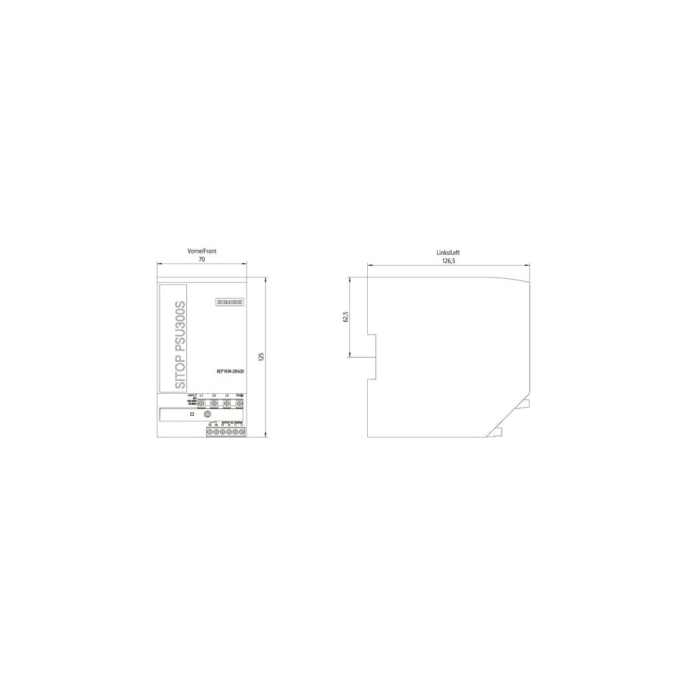 Siemens Stromversorgung SITOP PSU300S 24 V 10 A 240 W 3-phasig Schraubanschluss 7... SIEMENS-6EP14342BA20 4025515154044 (Abb. 3)