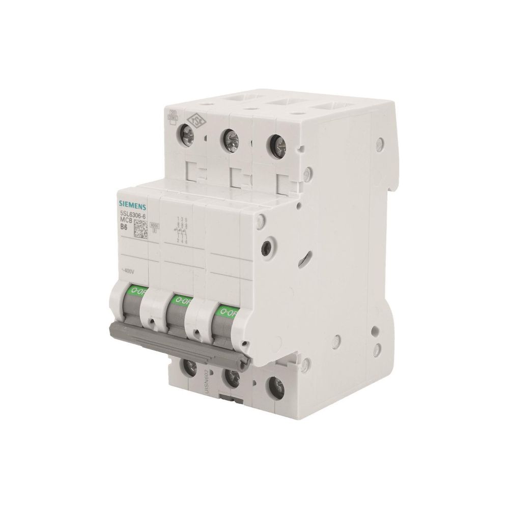 Siemens Leitungsschutzschalter 5SL63066 3-polig B 6A 6kA 400V 3TE... SIEMENS-5SL63066 4001869388830 (Abb. 5)
