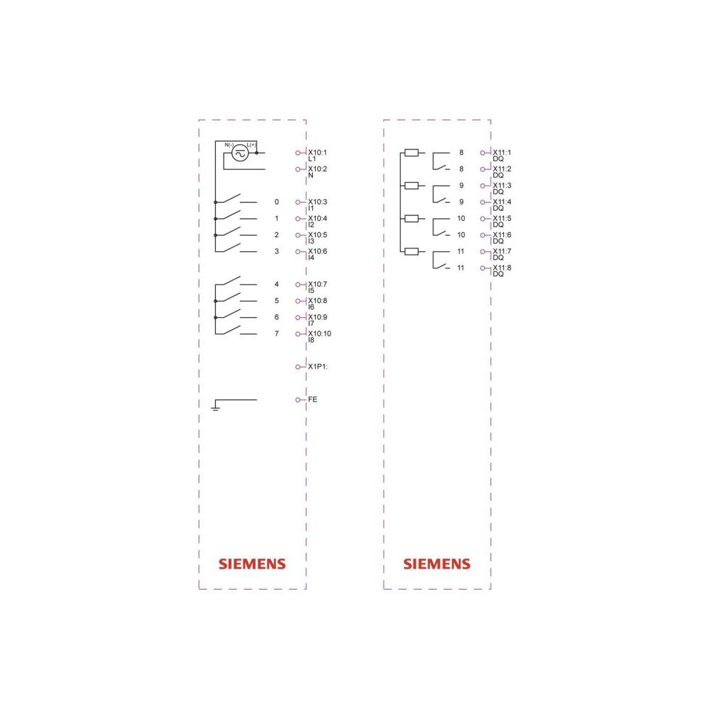 Siemens LOGO! 8.4 24 RCEo Logikmodul 8 DE 4 DA Relaisausgang 10 A AC/DC 90x71... SIEMENS-6ED10522HB080BA2 4034106034467 (Abb. 3)