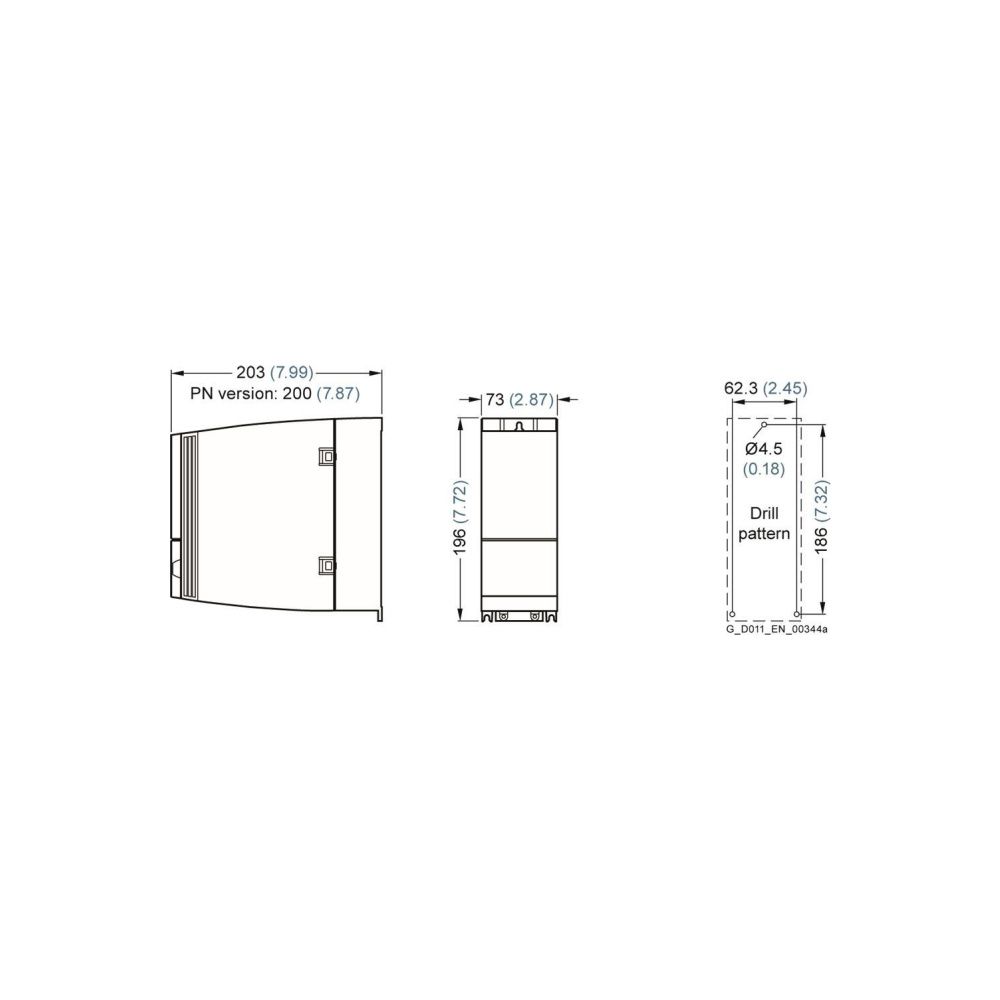 Siemens SINAMICS G120C Frequenzumrichter 0,55kW 380-480V PROFINET mit Bremsch... SIEMENS-6SL32101KE118AF2 4042948668641 (Abb. 3)