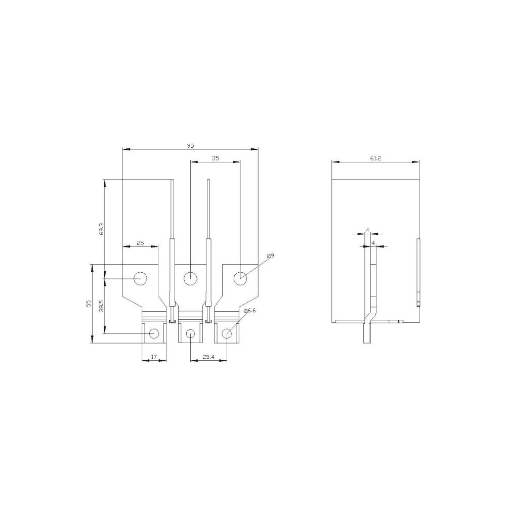 Siemens Anschlussverbreiterung frontseitig für 3VA9153-0QC00... SIEMENS-3VA91530QC00 4042949007036 (Abb. 2)