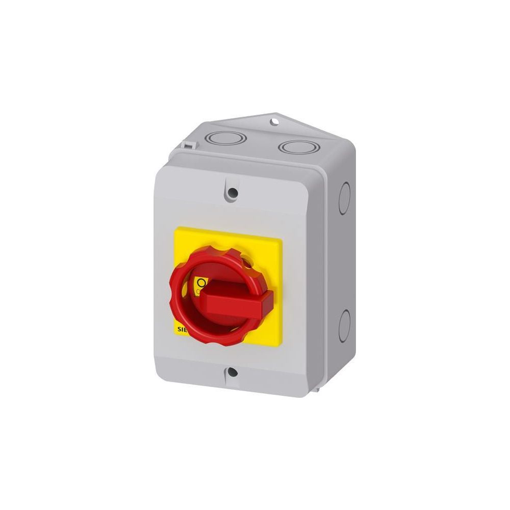 Siemens Not-Ausschalter 3LD22641TC53 4-polig 32A 12kW IP65 Drehgriff Rot 152x100x... SIEMENS-3LD22641TC53 4011209524286 (Abb. 2)