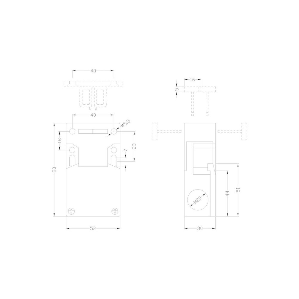 Siemens Positionsschalter Schleichschaltglied 1S/2Ö IP67 Kunststoff 52x36x90mm 3S... SIEMENS-3SE22430XX40 4011209536746 (Abb. 2)