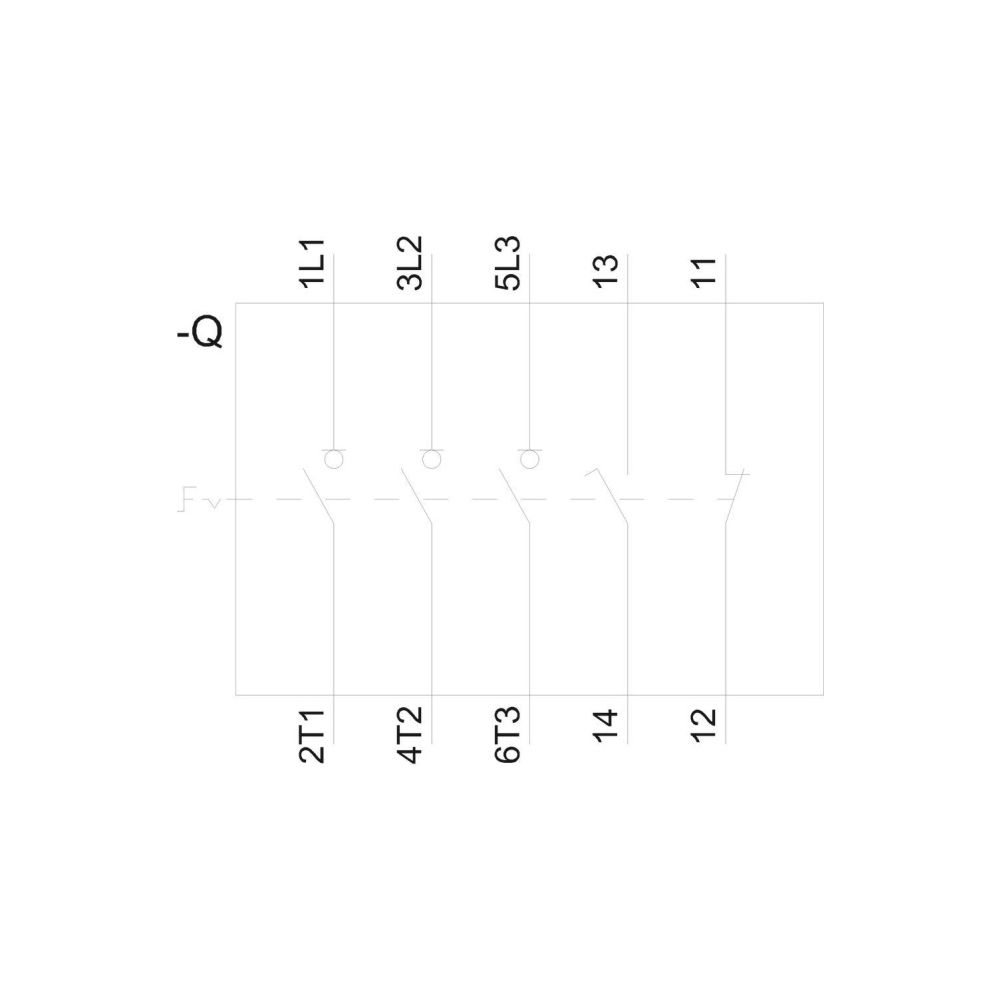 Siemens Hauptschalter 3-polig 100A 37kW IP65 mit Hilfskontakt 1S+1Ö kurzer Drehgr... SIEMENS-3LD27661GP51 4011209524385 (Abb. 3)