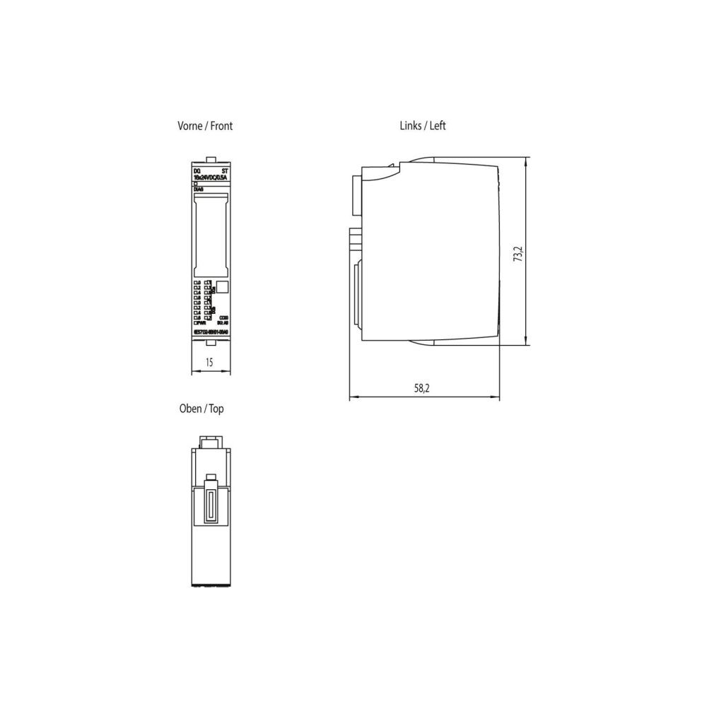 Siemens SIMATIC ET 200SP Digitales Ausgangsmodul DQ 16x 24V DC 0,5A Standard ... SIEMENS-6ES71326BH010BA0 4047623408574 (Abb. 3)