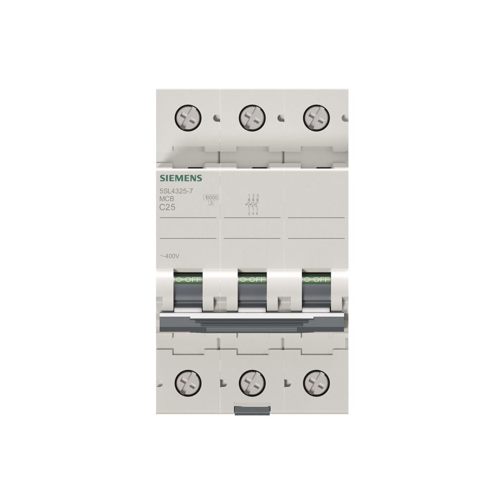 Siemens Leitungsschutzschalter 5SL4325-7 3-polig C 25A 10kA 400V... SIEMENS-5SL4325-7 4001869440552 (Abb. 3)